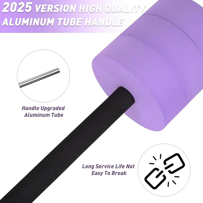 Hikeen Aquatic Exercise Dumbbells Water Dumbbell Pool Resistance Aquatic Fitness Barbells with 4 High-Density EVA Foam Pool Weights Dumbbells, for Water Aerobics Weight Loss