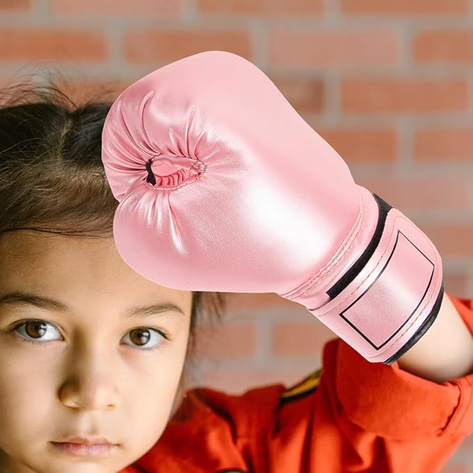 Milisten Kids Boxing Gloves: Toddler Boxing Gloves for Kids Training - Punching Bag Training Sparring Gloves Suitable for Boys and Girls Boxing Beginners(Pink