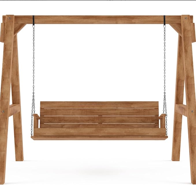 Heavy Duty Swing Hangers, Wooden 180° Swing Set Accessories Hammock Capacity Playground Hammock Chair Rope, Sandbag Porch, Hanging Heavy Punching Bags