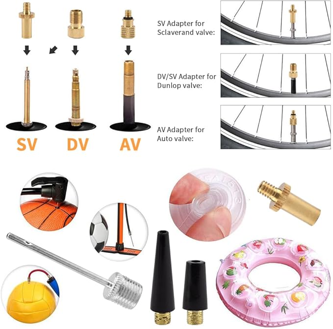 27pcs Presta Valve Adaptor Kits