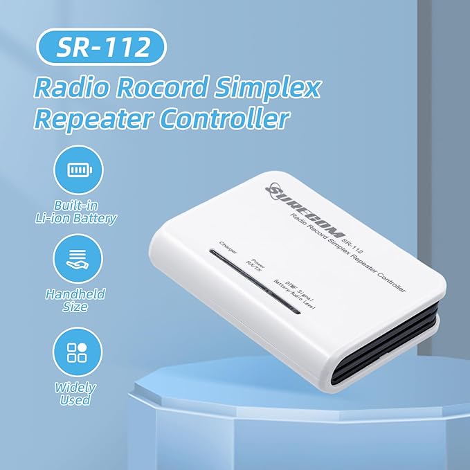 Mcbazel Surecom SR-112 Cross Band Radio Simplex Repeater 46-K Cable