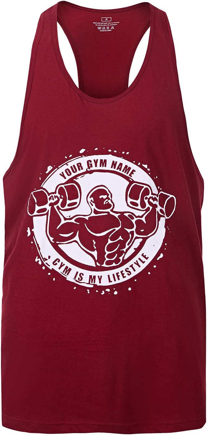 Men's Workout Sport Tank Tops Gym Vest Bodybuilding Fitness Muscle Shirts