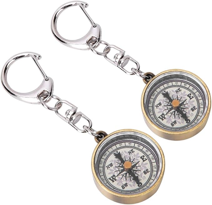 2PCS Mini Pocket Compass