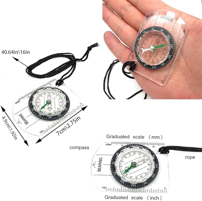 6 pcs Orienteering Compass