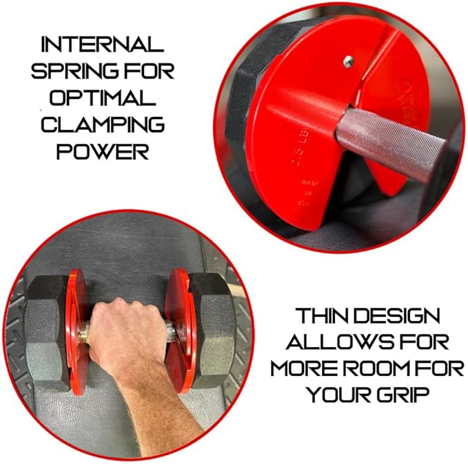 Micro Gainz Dumbbell Fractional 2.5 lb Weight Plate, Ideal for Micro Loading, (Choose Color) 4 Piece Fractional Weight Plates, Designed for Dumbbell Training, Made In USA