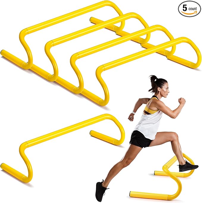 5 Pcs Speed Agility Training Hurdles Detachable Durable