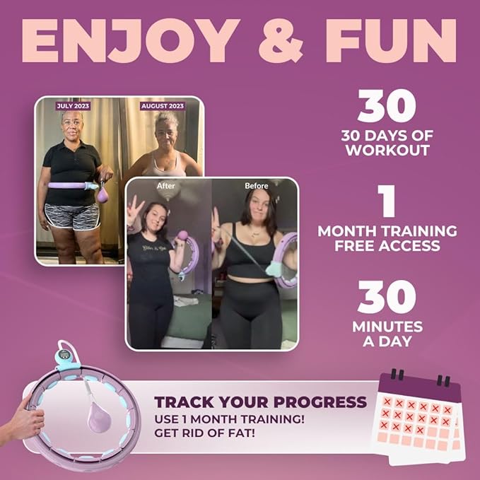 Swiss Activa+ Infinity Hoop Smart Weighted Hula Hoop