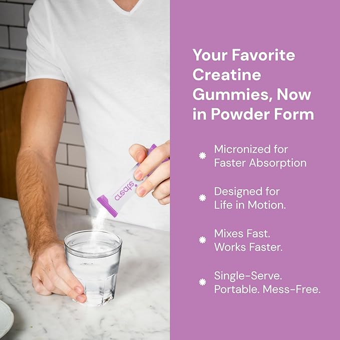 Create Single Serve Creatine Monohydrate Powder – 5g 30 Portable