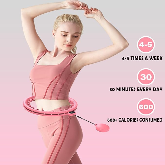 28 Knots Weighted Hula Hoop for Weight Loss 5 Resistance