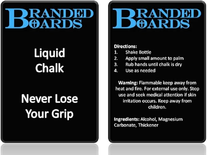 Liquid Chalk & Weightlifting Straps for Rock Climbing, Powerlifting, Cross Training, Mess Free Gym Approved, Dries Fast