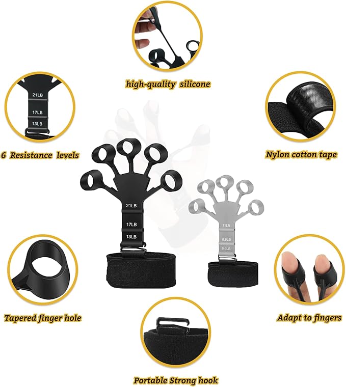 2pcs The Gripster wrist exerciser strengthener finger extension