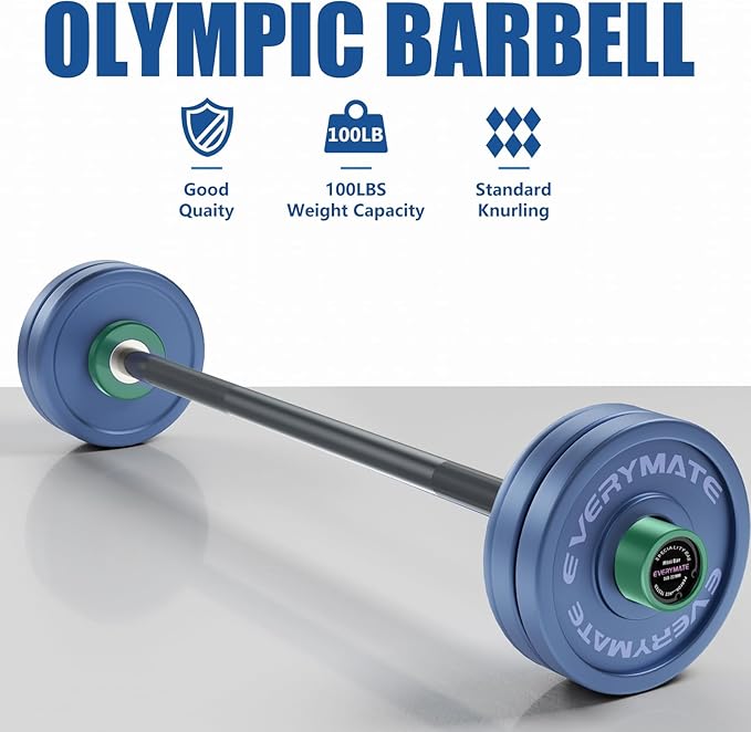 5LB Mini Barbell Bar Beginner Women Kid Bar