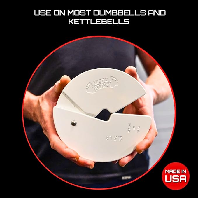 Micro Gainz Dumbbell Fractional 2.5 lb Weight Plate, Ideal for Micro Loading, (Choose Color) 4 Piece Fractional Weight Plates, Designed for Dumbbell Training, Made In USA