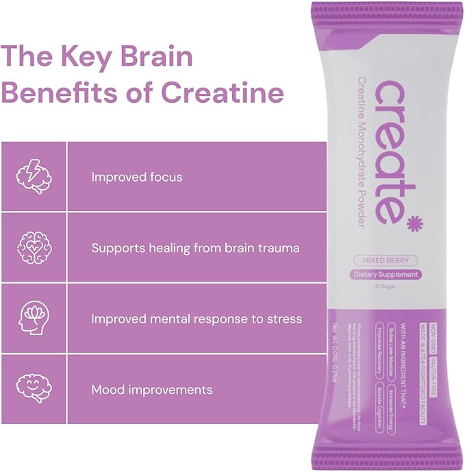Create Single Serve Creatine Monohydrate Powder – 5g 30 Portable