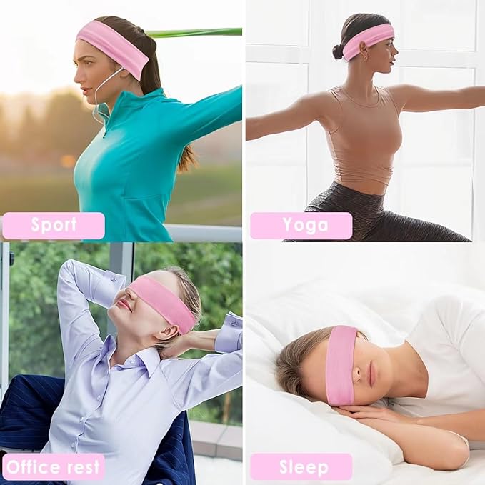 Headbands for Women 9Pcs, Cotton Like Headbands Women Men 2.5 inch Wide, Soft Sweat Wicking Stretchy Headband for Women Girls Sports Yoga Running