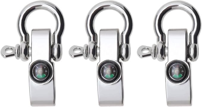 3 Pairs Adjustable D Shackles Buckle Sets U-Shaped