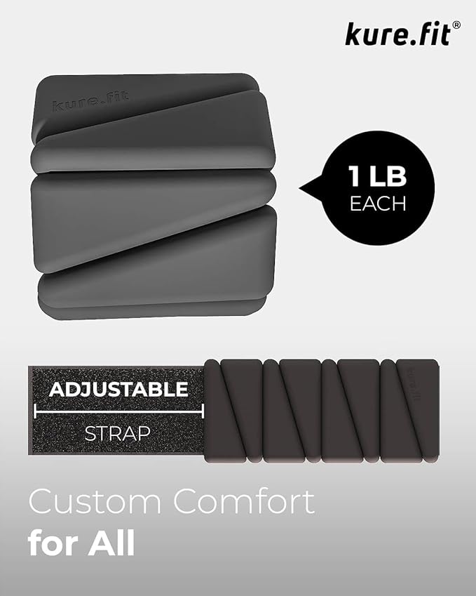 Adjustable Wrist & Ankle Weights Set - 1lb Pairs