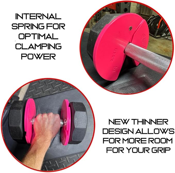 Micro Gainz Dumbbell Fractional 2.5 lb Weight Plate, Ideal for Micro Loading, (Choose Color) 4 Piece Fractional Weight Plates, Designed for Dumbbell Training, Made In USA