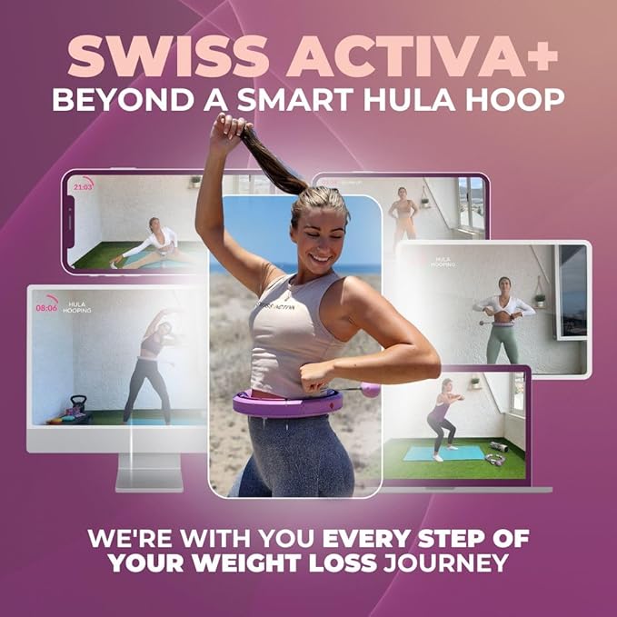 Swiss Activa+ Infinity Hoop Smart Weighted Hula Hoop