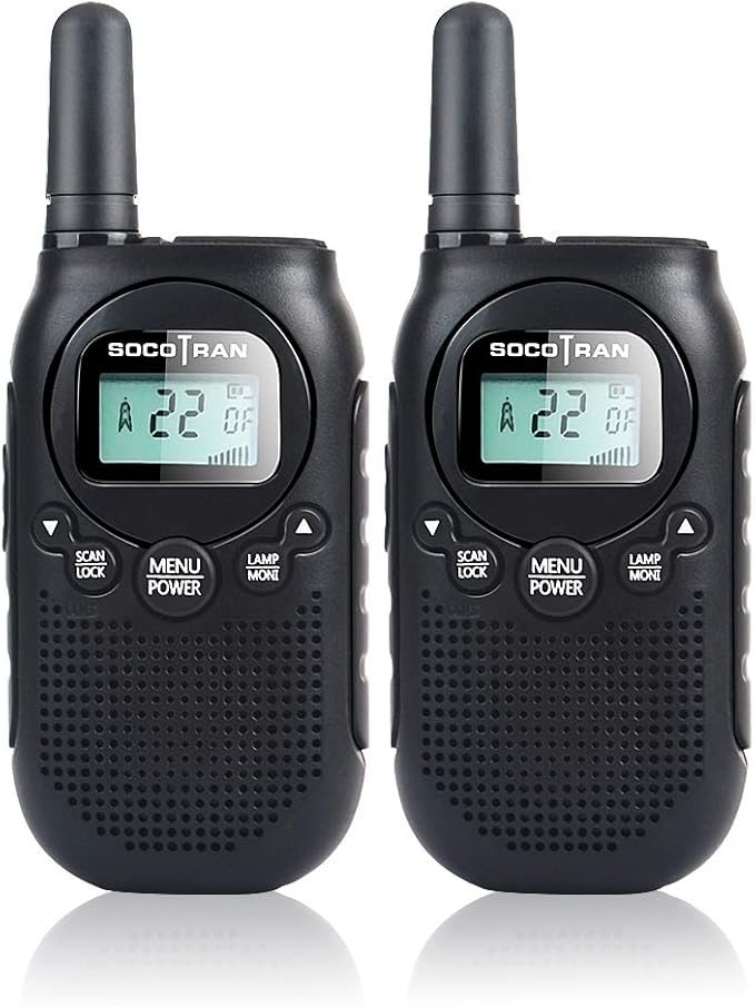 Adults Walkie Talkies Rechargeable FRS Two-Way Radios USB 5 Miles 2 Pack 0.5W Perfect