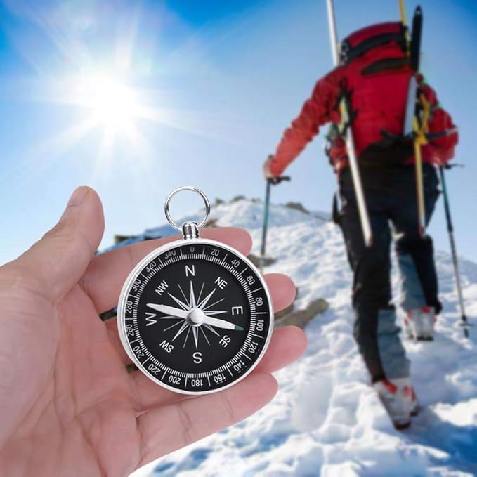3 Pack Compass Hiking Survival Aluminum Alloy G44