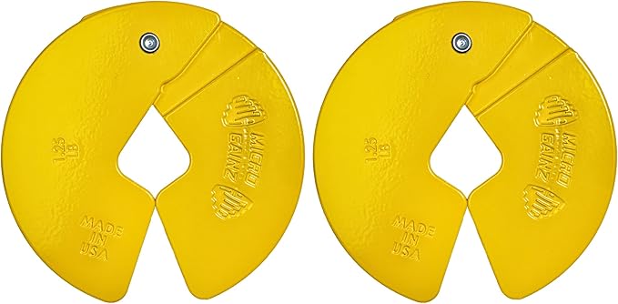 Micro Gainz Dumbbell Fractional 1.25lb Weight Plate, Ideal for Micro Loading, (Choose Color) 2 Piece Fractional Weight Plates, Designed for Dumbbell Training, Made In USA
