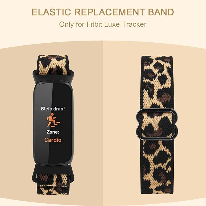 2 Pack Adjustable Elastic Bands for Fitbit Luxe Bands