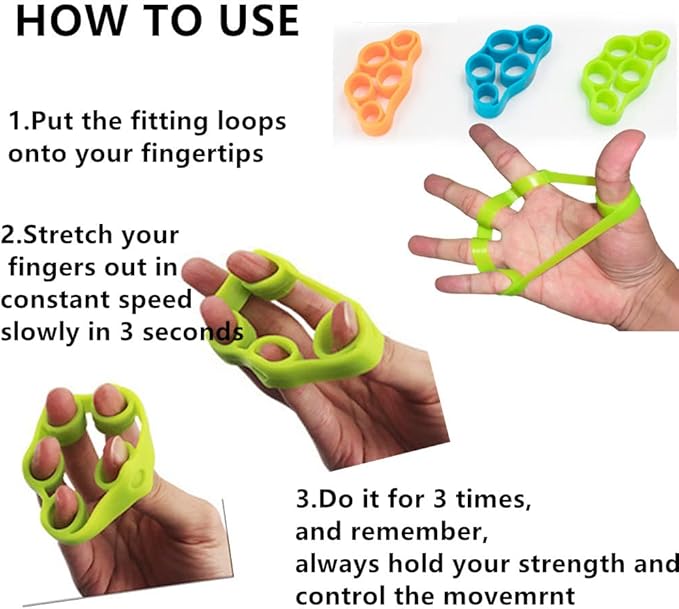 3pcs Finger Stretcher Exerciser