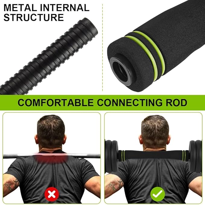 4-In-1 Adjustable Dumbbell Weights, Adjustable Dumbbell Set Used As Dumbbells, Barbells, Kettlebells and Push-Up for Home Gym, Round Head