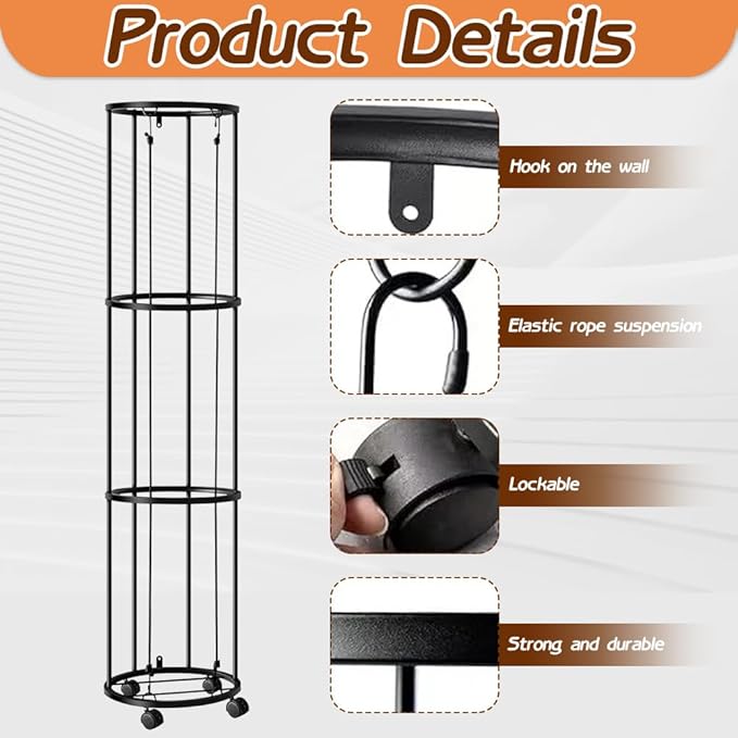 3 Layer Vertical Ball Storage Rack