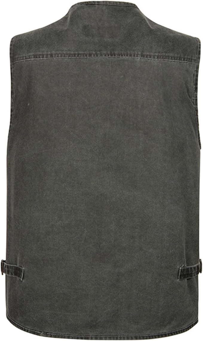 Men's Lightweight Utility Fishing Vest V Neck Safari Photographer Vests