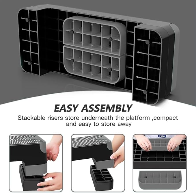 Aerobic Exercise Step 26.5" Step 4†6†6†8†8†Adjustable