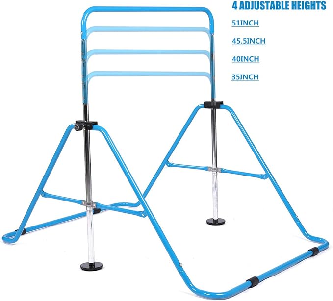 Kids Gymnastics Bar Gymnastic Equipment for Home Adjustable 3-7 Years