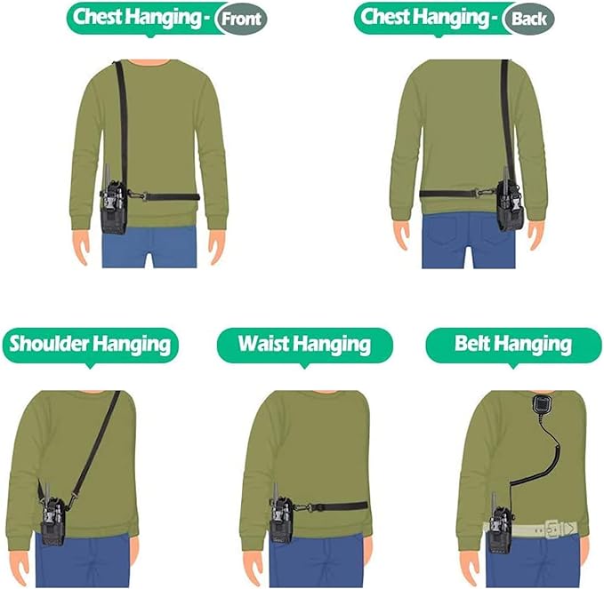 LUITON Radio Holder Walkie Talkie Pouch Molle Radio UV5R 888S 888S F8HP F8HP Kenwood H777 (2 (2 Pack)