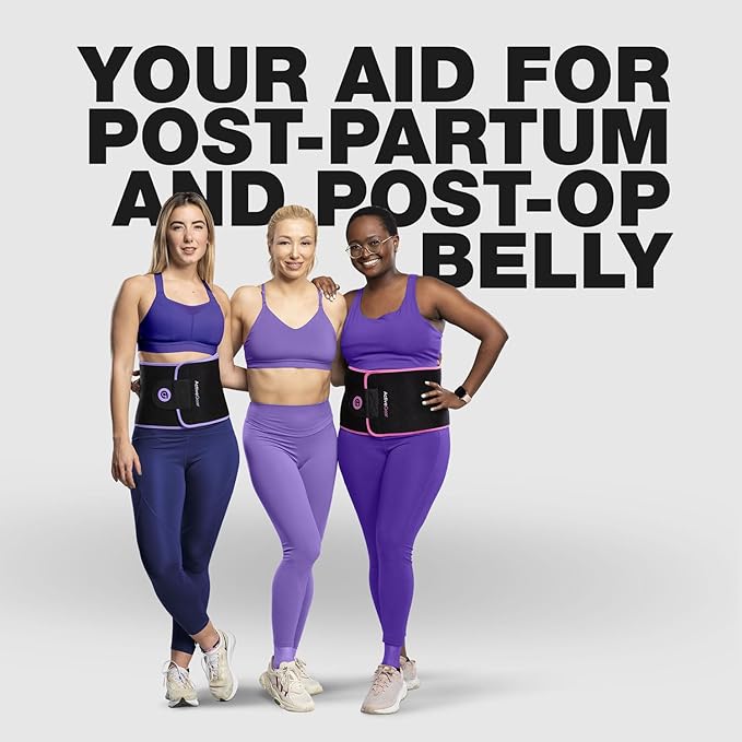 ActiveGear Premium Waist Trimmer & Trainer Belt for Men and Women - Sweat-Enhancing Slimming Wrap for Stomach, Adjustable Fit