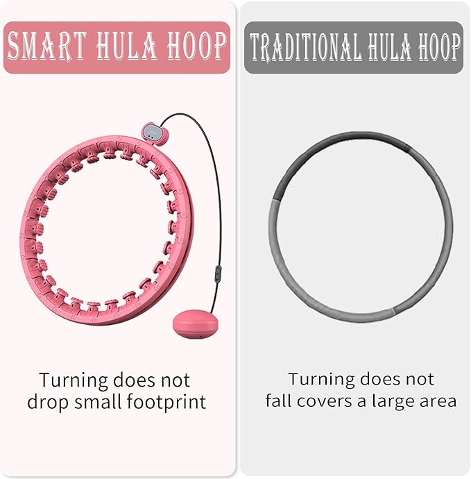 28 Knots Weighted Hula Hoop for Weight Loss 5 Resistance
