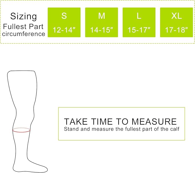 Luwint Calf Compression Sleeves for Men and Women, Footless Calf Compression Socks for Running Cycling Shin Splints