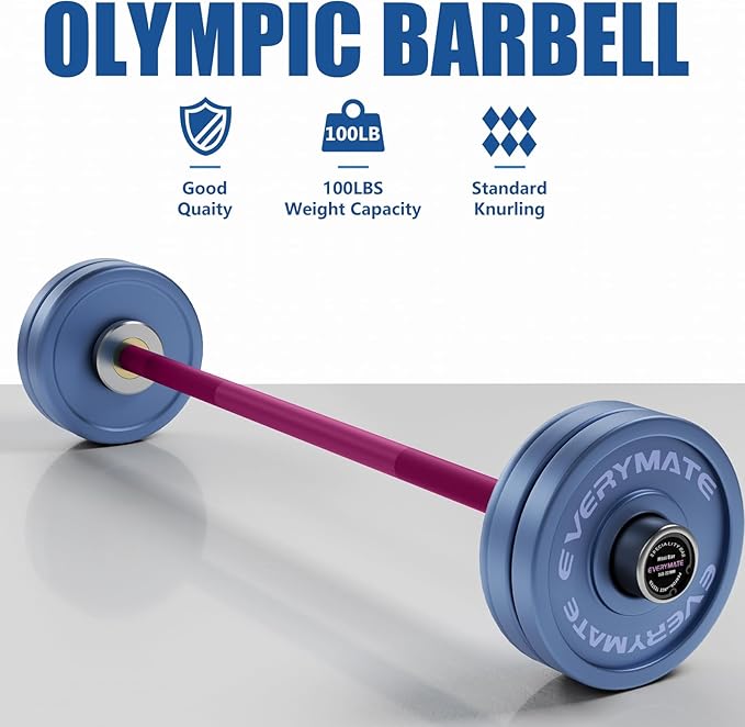 5LB Mini Barbell Bar Beginner Women Kid Bar