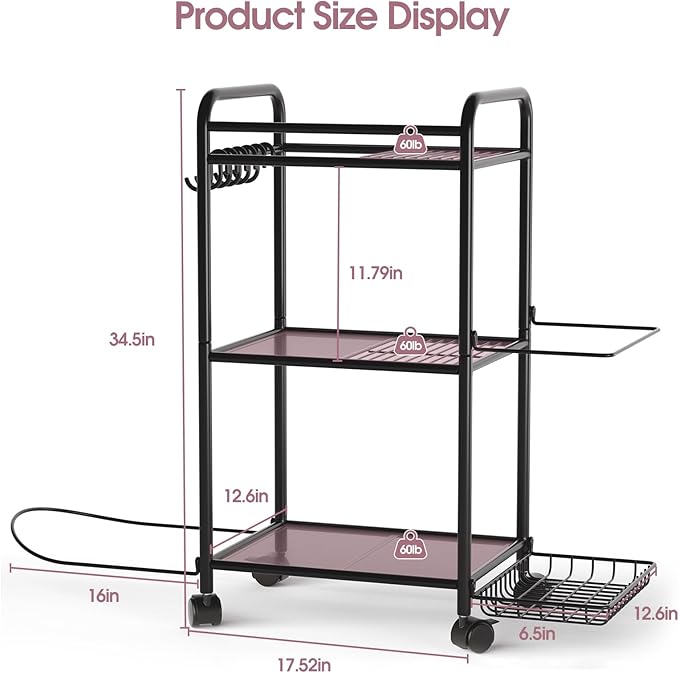 Highpro Home Gym storage Rack - Gym Equipment Storage Rack for Yoga Mat Yoga Ball Dumbbells Kettlebells Foam Roller Yoga Strap and Resistance Bands Workout Equipment Organizer