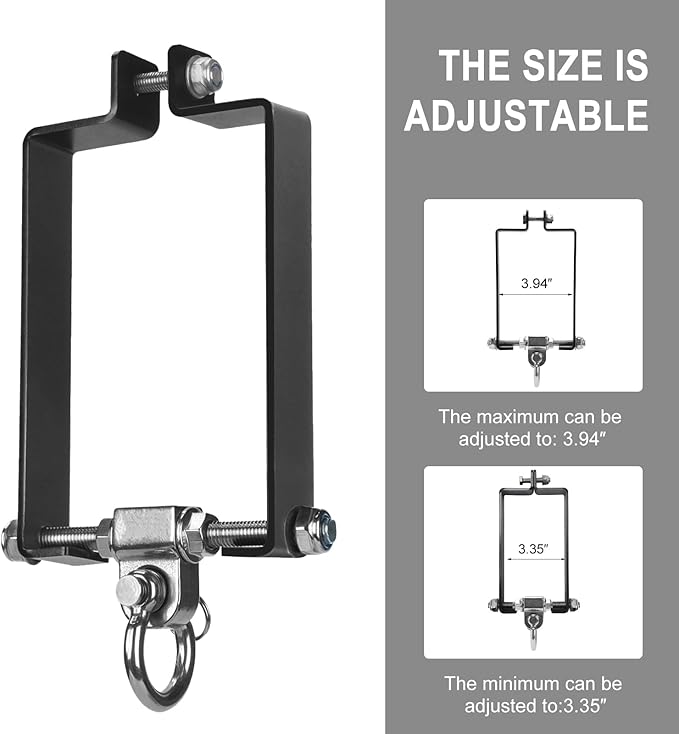 Heavy Duty Swing Hanger Swing Set Accessories for Wooden Sets Snap Hooks Hardware Swing Set Attachments Porch Playground Indoor/Outdoor 660LB Capacity (2 Pcs)