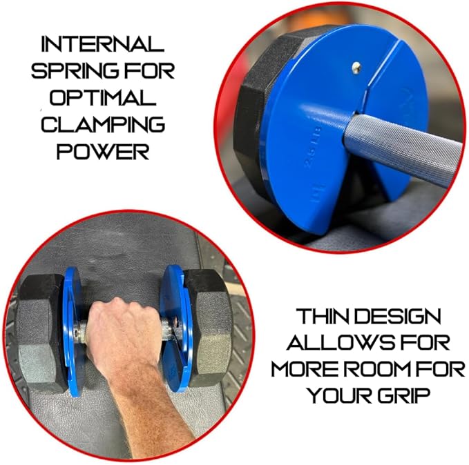 Micro Gainz Dumbbell Fractional 2.5 lb Weight Plate, Ideal for Micro Loading, (Choose Color) 4 Piece Fractional Weight Plates, Designed for Dumbbell Training, Made In USA