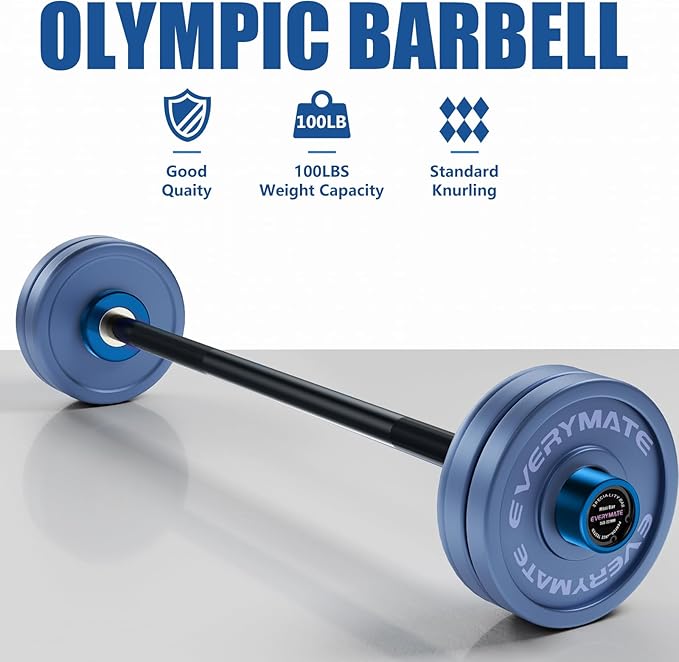 5LB Mini Barbell Bar Beginner Women Kid Bar