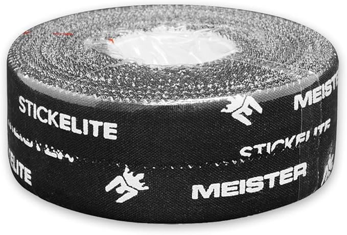 Meister StickElite Professional Porous Athletic Tape for Fingers & Toes - 15yd x 1/2" - Black - 2 Rolls