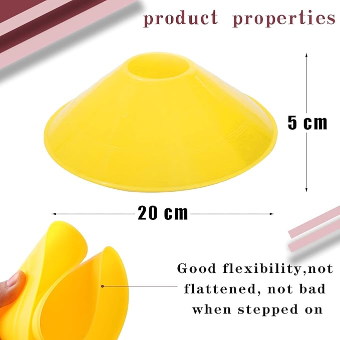 30 Pcs Disc Cones Training Cones Agility Soccer