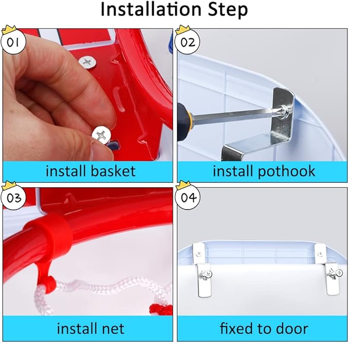 Mini Basketball Hoop Set for Kids Adults 4 Small