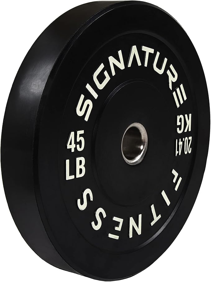 Signature Fitness 2" Olympic Bumper Plate Weight Plates 100% Virgin