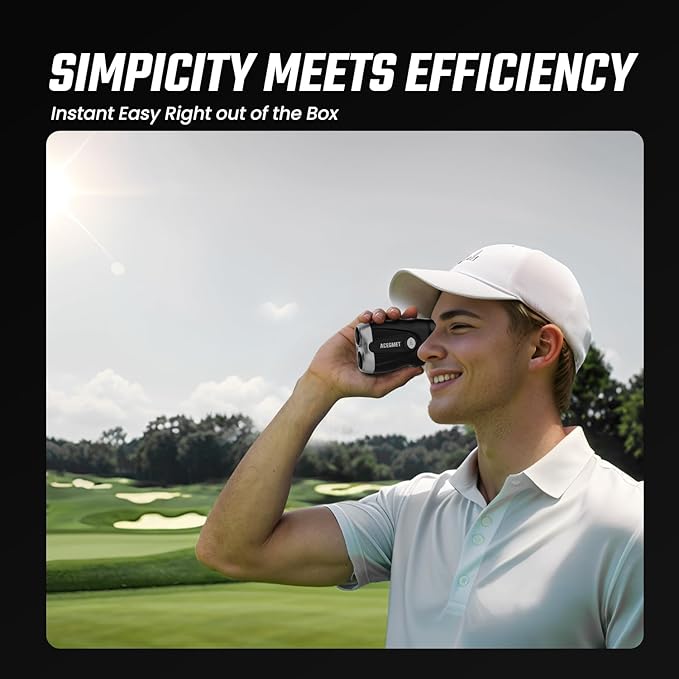 ACEGMET Golf Rangefinder with Slope Measurement - 870 6X Magnification