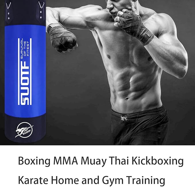 Heavy Punching Bag Boxing Bags for Adults Kids Unfilled Punching Bag with Chains