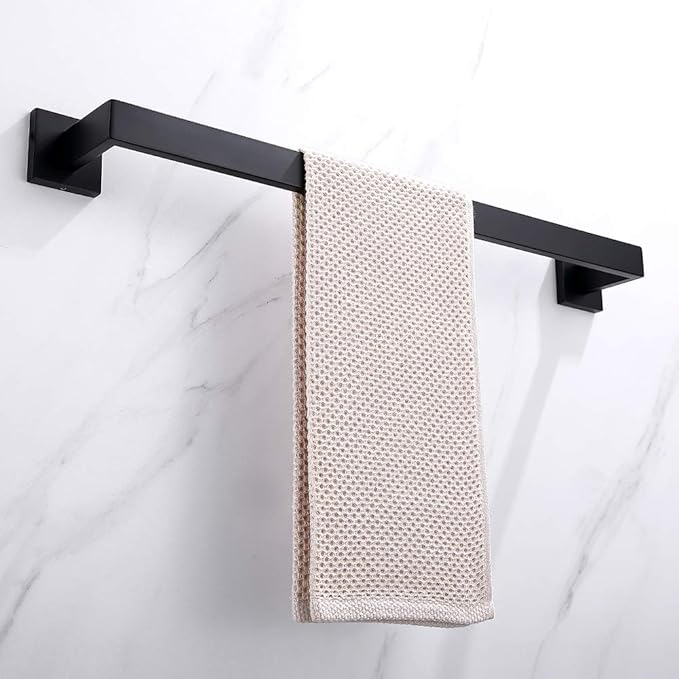 23.6 Inch Black Single Towel Bar Rack 304 Stainless