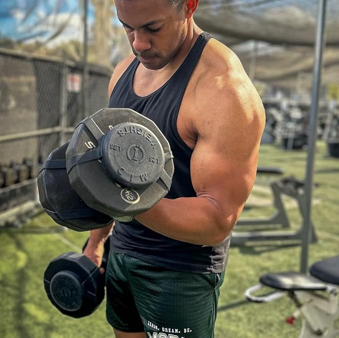Mid Weights Silicone Microweights For Round or Hex Dumbbells, 1.25 lb. Add On Weight For Dumbbells, Fractional Weights To Add 1.25 or 2.5 lbs, 4 pcs.